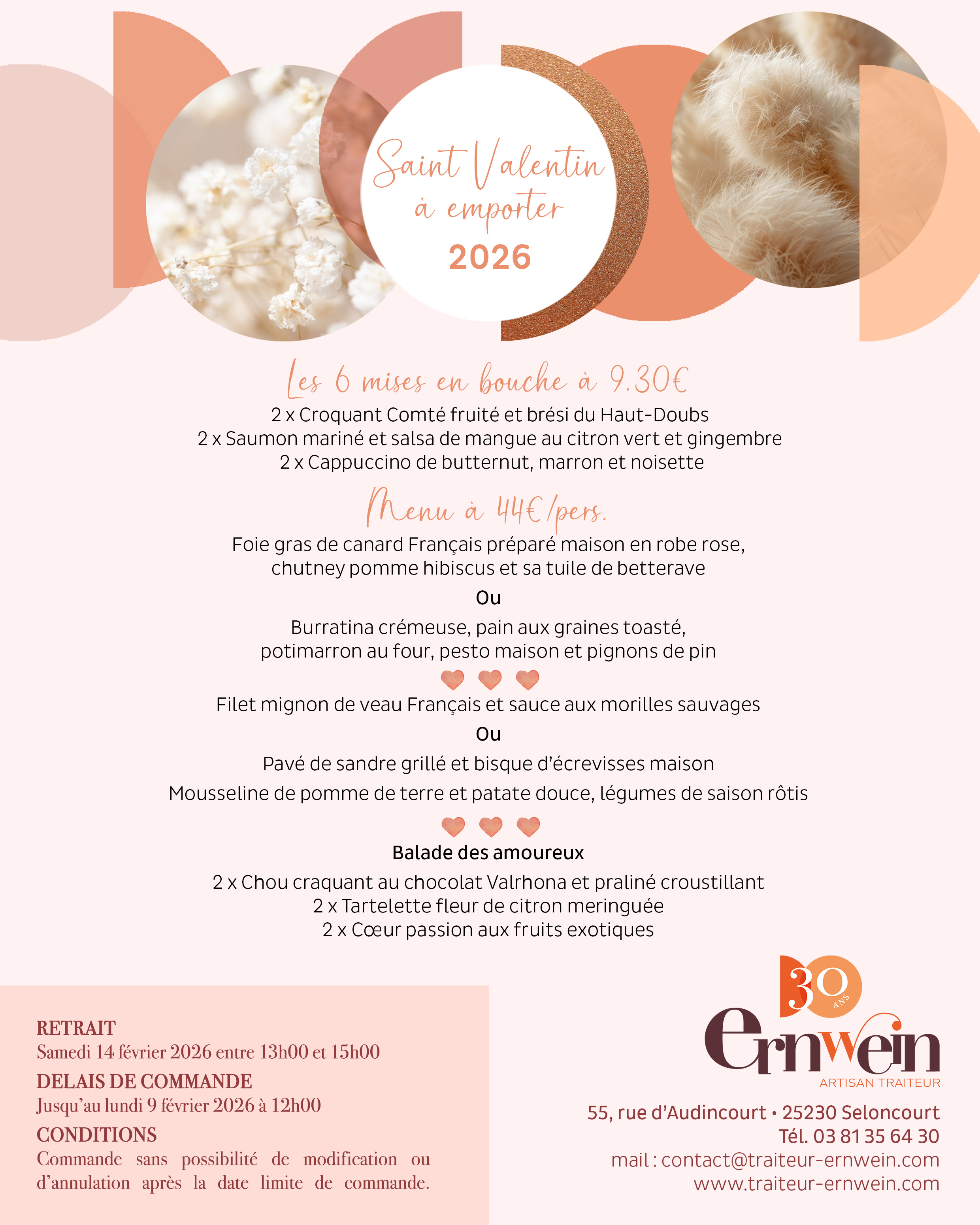 Carte de la Saint Valentin 2026